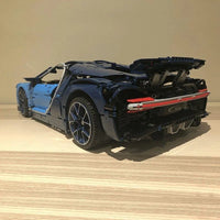 Thumbnail for Building Blocks Tech MOC Bugatti Chiron Racing Car Bricks Toys - 5