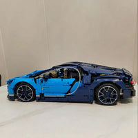 Thumbnail for Building Blocks Tech MOC Bugatti Chiron Racing Car Bricks Toys - 24