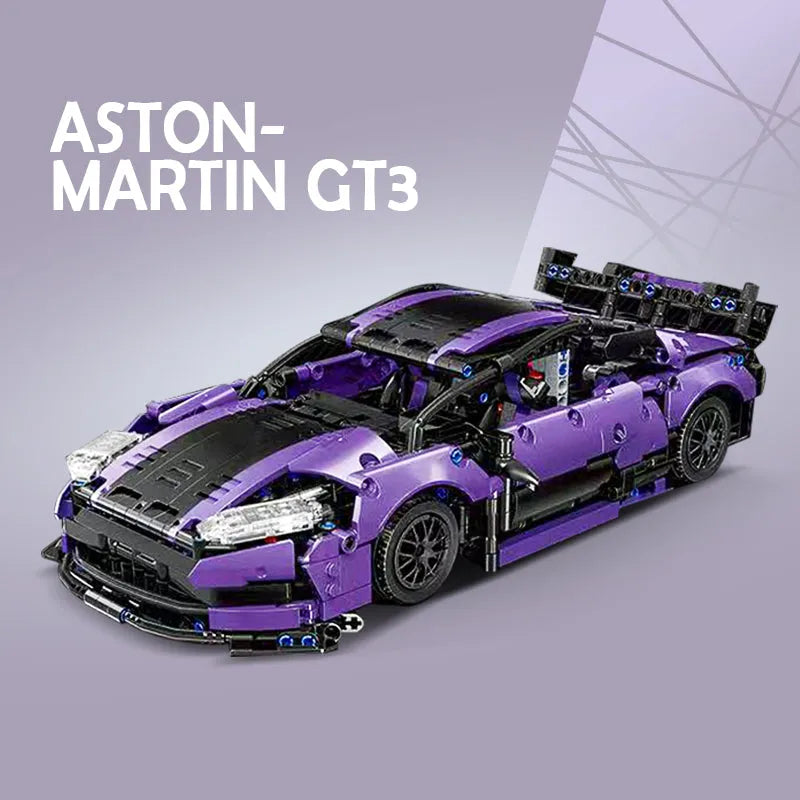 Building Blocks Tech MOC C011 Vantage GT3 Concept Racing Sports Car Bricks Toys Construction Set Toys - 6