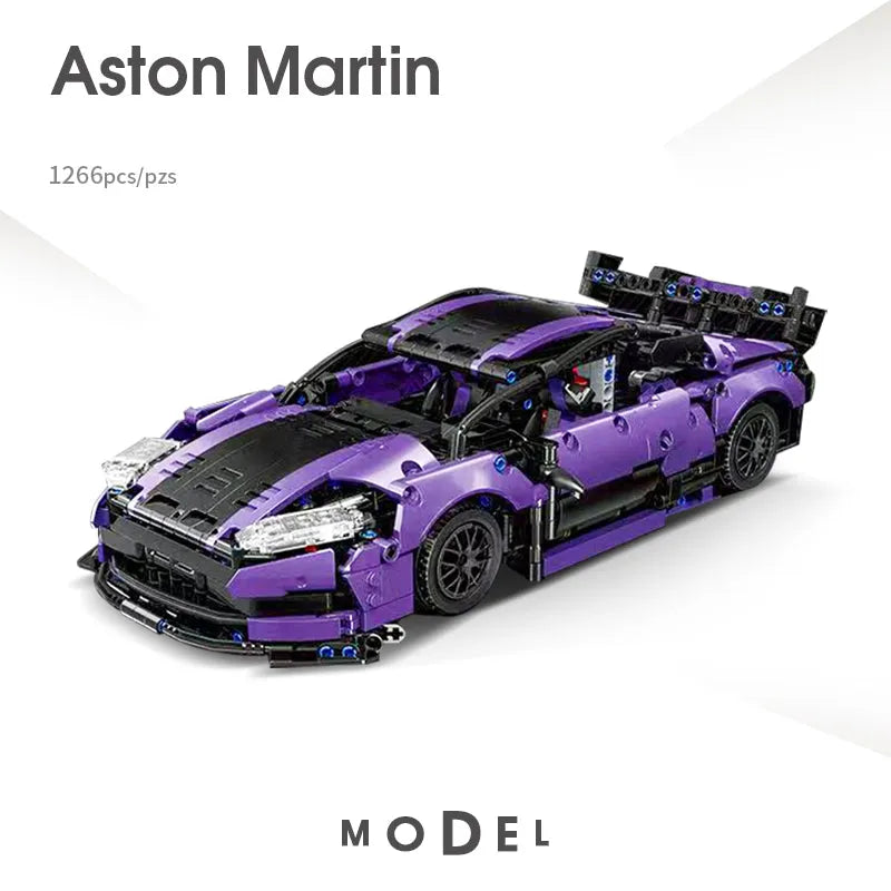 Building Blocks Tech MOC C011 Vantage GT3 Concept Racing Sports Car Bricks Toys Construction Set Toys - 7