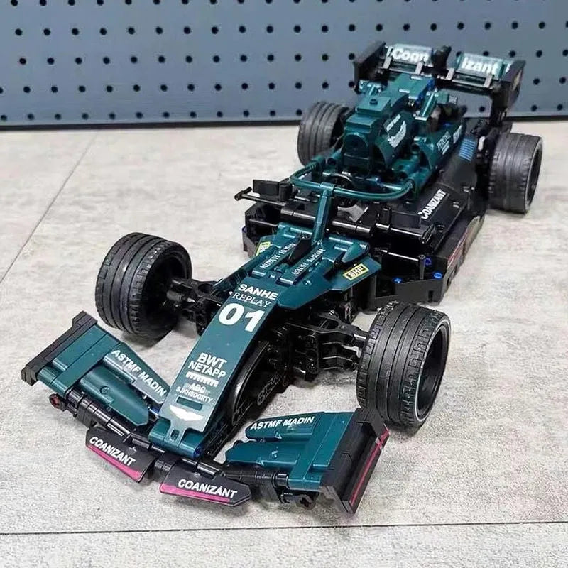 Microblocks F1 Tech MOC Concept F1 Formula Racing Car Bricks Toy C014