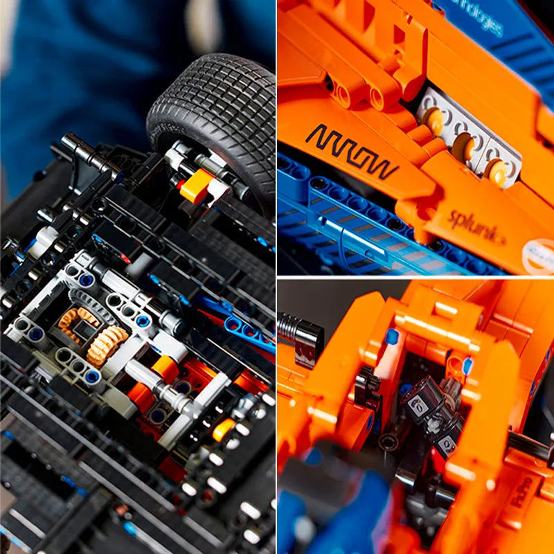 Building Blocks Tech MOC Concept F1 Formula Racing Car Bricks Toy C016 - 7