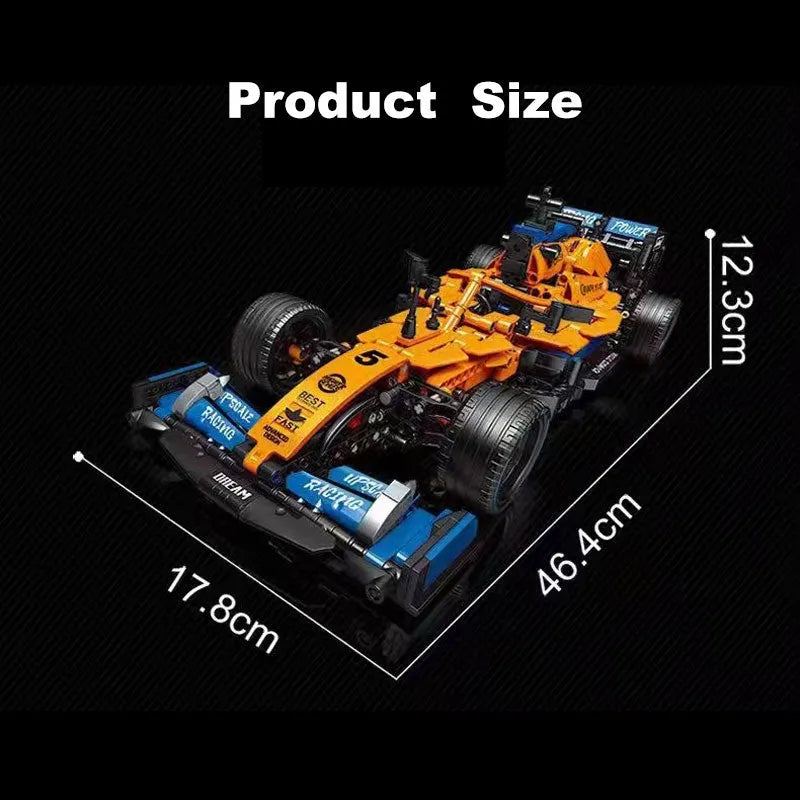 Building Blocks Tech MOC Concept F1 Formula Racing Car Bricks Toy C016 Construction Set Toys - 9