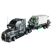 Thumbnail for Building Blocks Tech MOC Creator City Garbage Truck Bricks Toys - 2