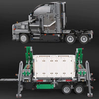 Thumbnail for Building Blocks Tech MOC Creator City Garbage Truck Bricks Toys - 6
