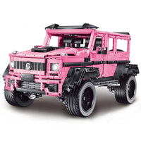 Thumbnail for Building Blocks MOC Tech Expert King Kong Barbie Pink SUV Bricks Toy J903 Construction Set Toys - 1