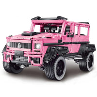 Thumbnail for Building Blocks MOC Tech Expert King Kong Barbie Pink SUV Bricks Toy J903 - 1