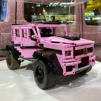 Thumbnail for Building Blocks MOC Tech Expert King Kong Barbie Pink SUV Bricks Toy J903 Construction Set Toys - 8