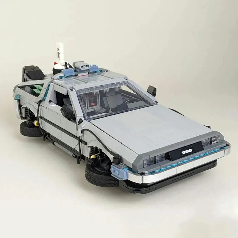 Building Blocks MOC Tech Experts DeLorean DMC - 12 Back To The Future Car Bricks Toy - 6