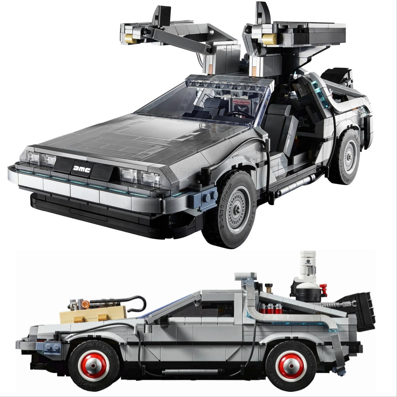 Building Blocks MOC Tech Experts DeLorean DMC - 12 Back To The Future Car Bricks Toy - 1