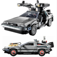 Thumbnail for Building Blocks MOC Tech Experts DeLorean DMC - 12 Back To The Future Car Bricks Toy - 1