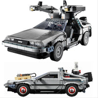 Thumbnail for Building Blocks MOC Tech Experts DeLorean DMC-12 Back To The Future Car Bricks Toy - 1