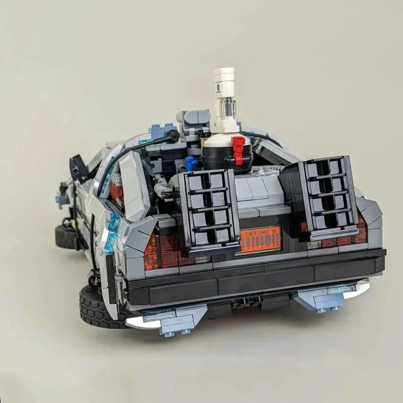 Building Blocks MOC Tech Experts DeLorean DMC - 12 Back To The Future Car Bricks Toy - 8