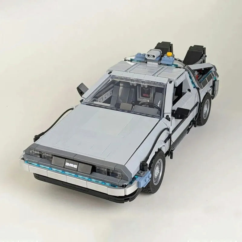 Building Blocks MOC Tech Experts DeLorean DMC - 12 Back To The Future Car Bricks Toy - 10