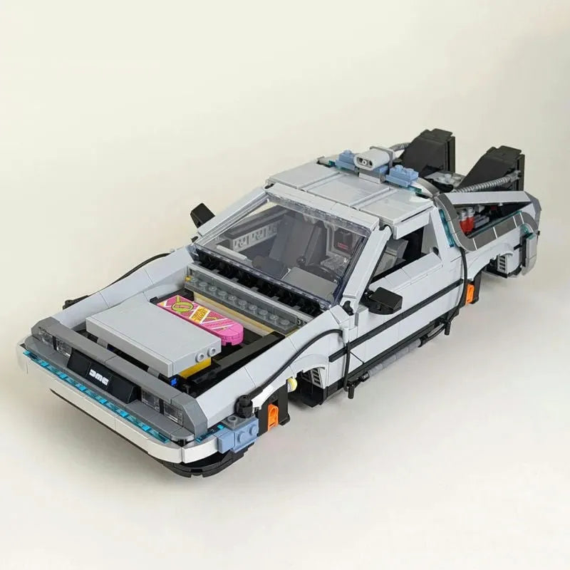 Building Blocks MOC Tech Experts DeLorean DMC - 12 Back To The Future Car Bricks Toy - 9