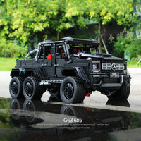Thumbnail for Building Blocks Tech MOC J901 Off-Road LAND CRUISER AMG SUV Bricks Toy - 8