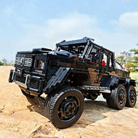 Thumbnail for Building Blocks Tech MOC J901 Off-Road LAND CRUISER AMG SUV Bricks Toy - 7