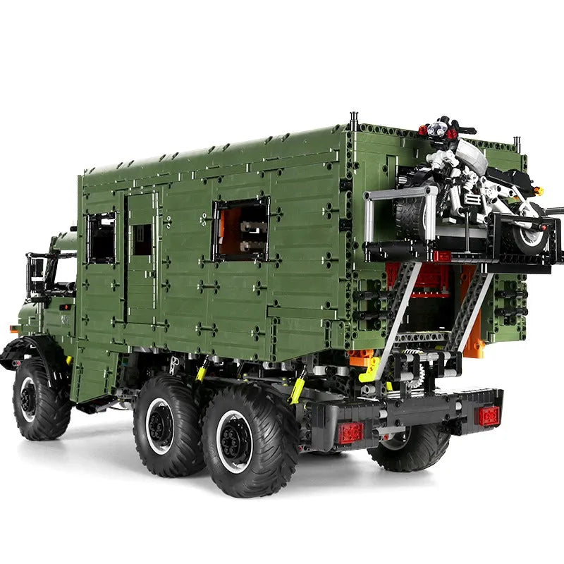 Building Blocks Tech MOC J907 Off - Road Unimog RV Truck Bricks Toys - 4