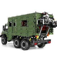 Thumbnail for Building Blocks Tech MOC J907 Off - Road Unimog RV Truck Bricks Toys - 4