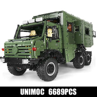 Thumbnail for Building Blocks Tech MOC J907 Off - Road Unimog RV Truck Bricks Toys - 2