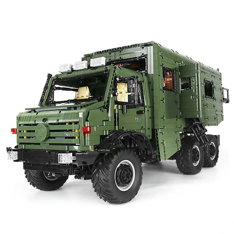 Building Blocks Tech MOC J907 Off-Road Unimog RV Truck Bricks Toys - 3