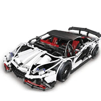 Thumbnail for Building Blocks Tech MOC Lambo Aventador LP 720 Sports Car Bricks Toy 93004 Construction Set Toys - 1
