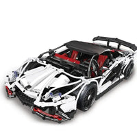 Thumbnail for Building Blocks Tech MOC Lambo Aventador LP 720 Sports Car Bricks Toy 93004 - 1