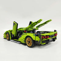 Thumbnail for Building Blocks Tech MOC Lambo FKP37 Bull Racing Car Bricks Toy DB0088 - 14