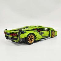 Thumbnail for Building Blocks Tech MOC Lambo FKP37 Bull Racing Car Bricks Toy DB0088 Construction Set Toys - 4