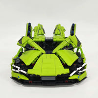 Thumbnail for Building Blocks Tech MOC Lambo FKP37 Bull Racing Car Bricks Toy DB0088 Construction Set Toys - 9