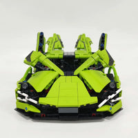 Thumbnail for Building Blocks Tech MOC Lambo FKP37 Bull Racing Car Bricks Toy DB0088 - 9