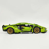 Thumbnail for Building Blocks Tech MOC Lambo FKP37 Bull Racing Car Bricks Toy DB0088 Construction Set Toys - 3