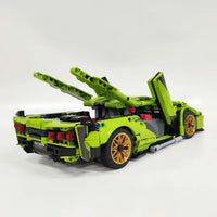Thumbnail for Building Blocks Tech MOC Lambo FKP37 Bull Racing Car Bricks Toy DB0088 - 12