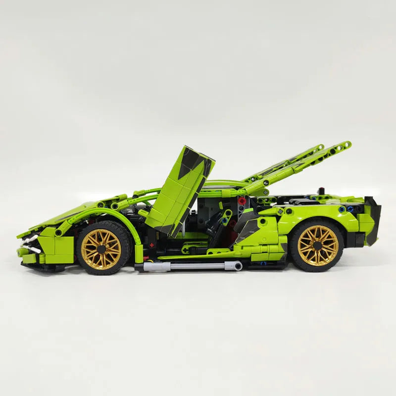 Building Blocks Tech MOC Lambo FKP37 Bull Racing Car Bricks Toy DB0088 Construction Set Toys - 15