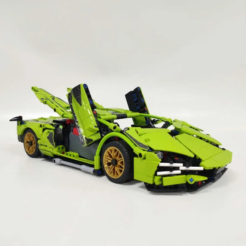 Building Blocks Tech MOC Lambo FKP37 Bull Racing Car Bricks Toy DB0088 Construction Set Toys - 10