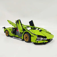 Thumbnail for Building Blocks Tech MOC Lambo FKP37 Bull Racing Car Bricks Toy DB0088 Construction Set Toys - 10