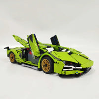 Thumbnail for Building Blocks Tech MOC Lambo FKP37 Bull Racing Car Bricks Toy DB0088 - 10