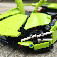 Thumbnail for Building Blocks Tech MOC Lambo FKP37 Bull Racing Car Bricks Toy DB0088 Construction Set Toys - 33