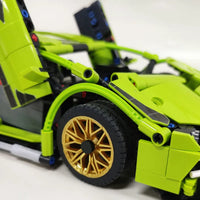 Thumbnail for Building Blocks Tech MOC Lambo FKP37 Bull Racing Car Bricks Toy DB0088 - 21