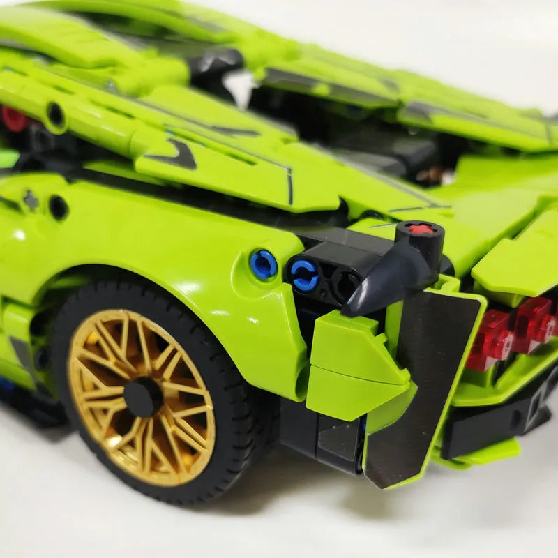 Building Blocks Tech MOC Lambo FKP37 Bull Racing Car Bricks Toy DB0088 Construction Set Toys - 27