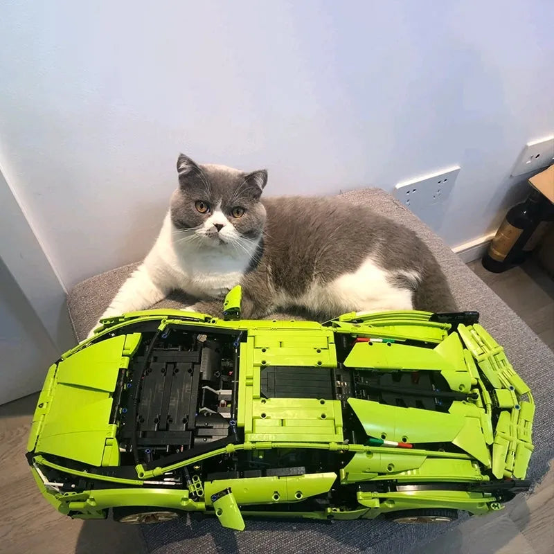 Building Blocks Tech MOC Lambo Sian FKP37 Racing Car Bricks Toy 81996 - 6