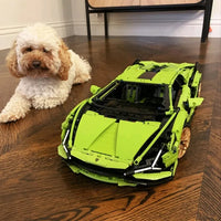 Thumbnail for Building Blocks Tech MOC Lambo Sian FKP37 Racing Car Bricks Toy 81996 - 5