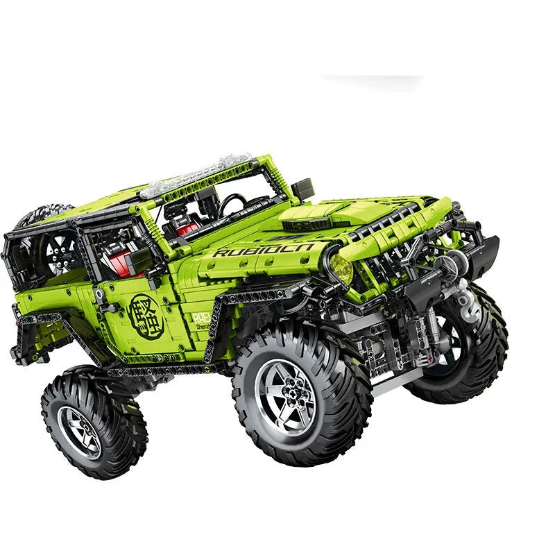 Building Blocks Tech MOC Off-Road Jeep Wrangler Rubicon Bricks Toy J902 - 7