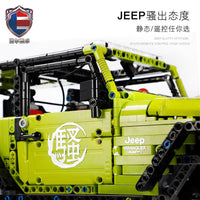 Thumbnail for Building Blocks Tech MOC Off-Road Jeep Wrangler Rubicon Bricks Toy J902 - 5