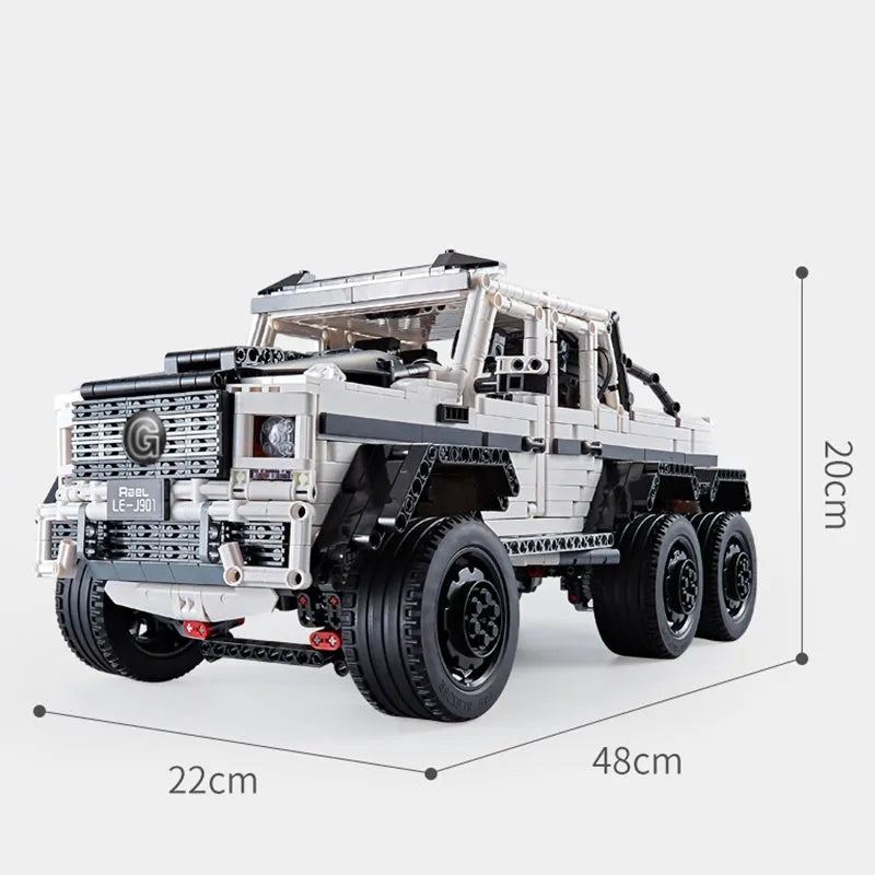 Building Blocks Tech MOC Off-Road SUV LAND CRUISER AMG Bricks Toys - 9