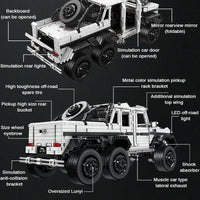 Thumbnail for Building Blocks Tech MOC Off-Road SUV LAND CRUISER AMG Bricks Toys - 8
