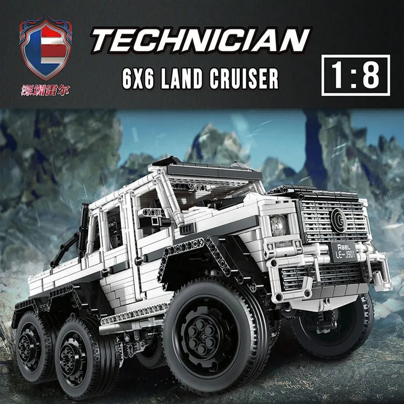 Building Blocks Tech MOC Off-Road SUV LAND CRUISER AMG Bricks Toys - 6