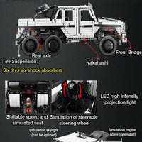 Thumbnail for Building Blocks Tech MOC Off-Road SUV LAND CRUISER AMG Bricks Toys - 7