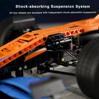 Thumbnail for Building Blocks Tech MOC P9926 McLaren Formula 1 Racing Car Bricks Toy - 4