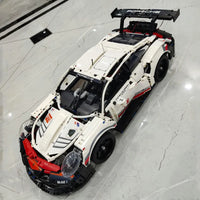 Thumbnail for Building Blocks Tech MOC Porsche 911 RSR Racing Sports Car Bricks Toy 20097 - 16